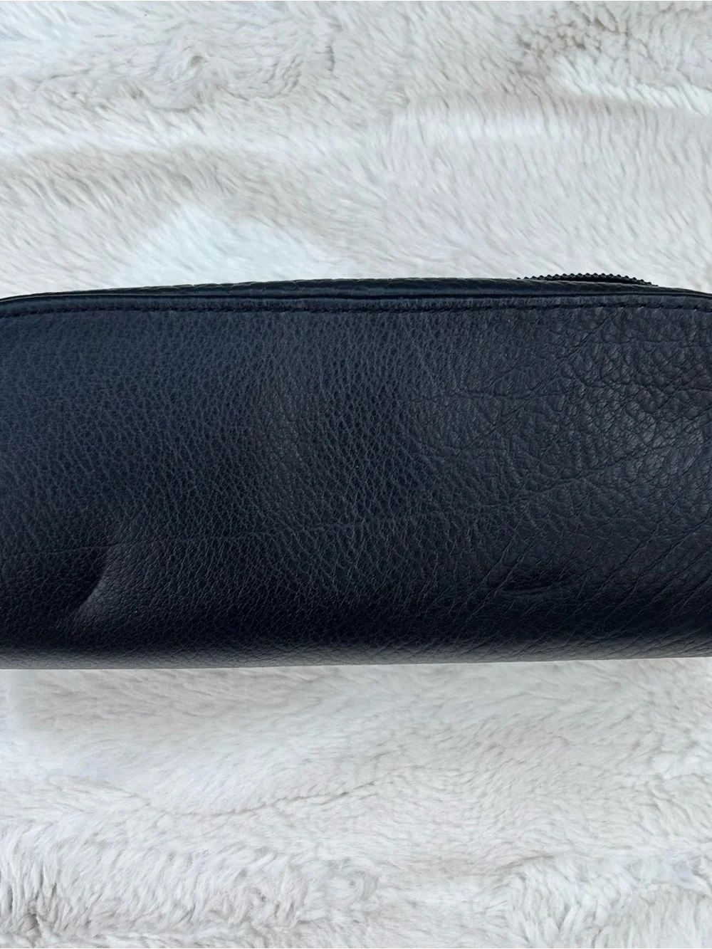 Chrome Hearts Black Leather Sunglass Case W/Card Holder
